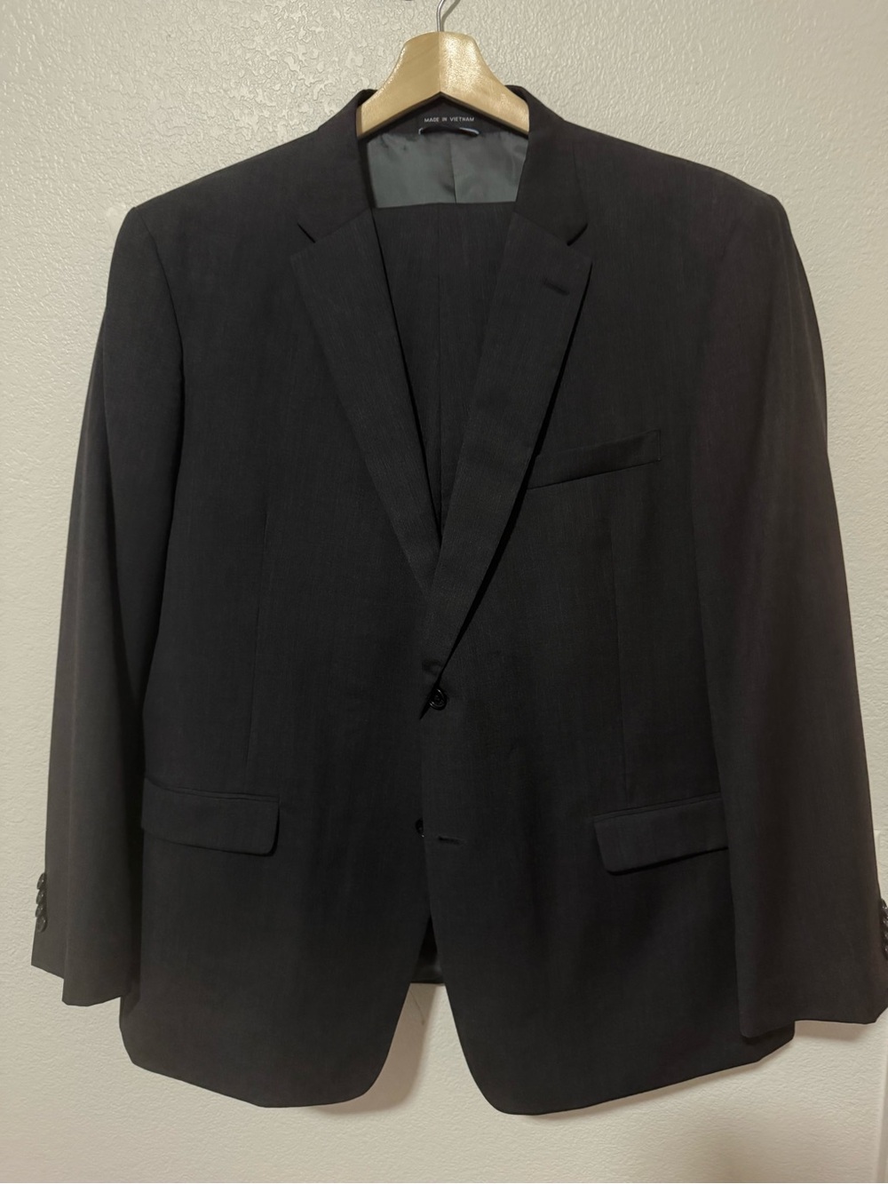 Tommy Hilfiger Black Single-Breasted Men's Suit Jacket